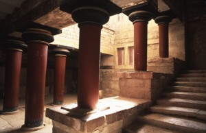 Reception area at Knossos palace